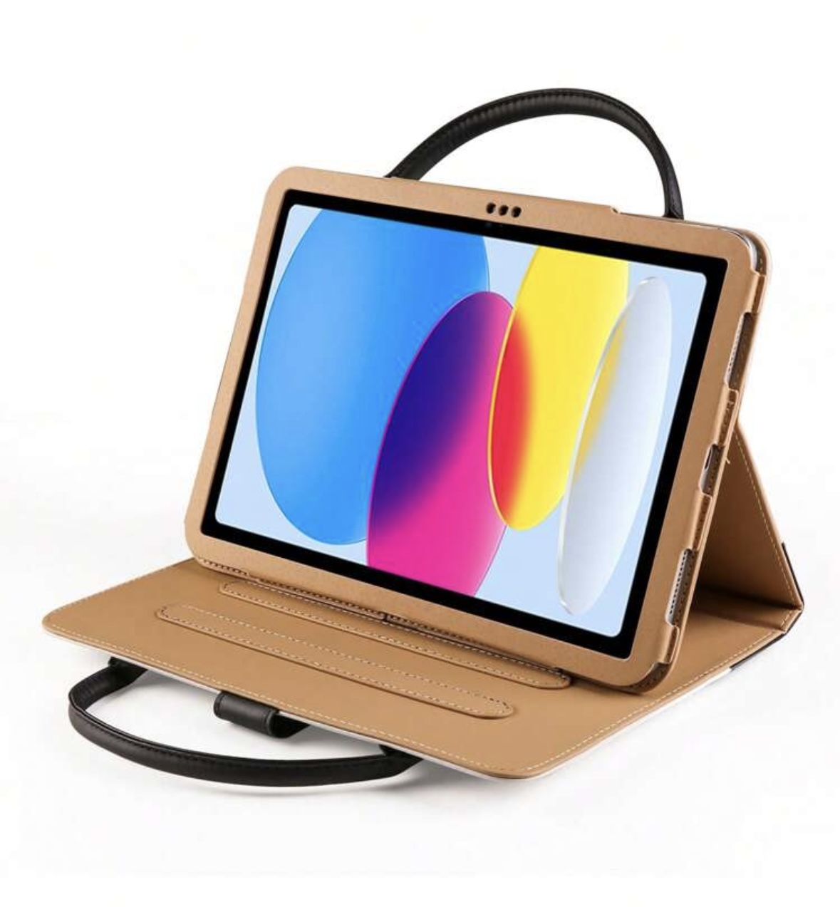 Coque ipad sac en main cuir